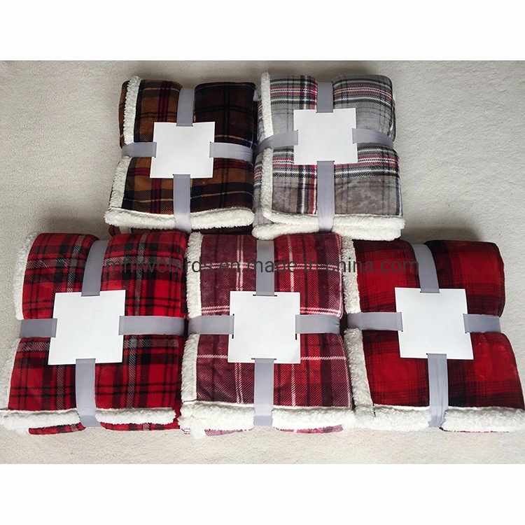 Hot Sale Christmas Xms Holiday Throw Tartan Check Grid Shepa Plaid Blanket